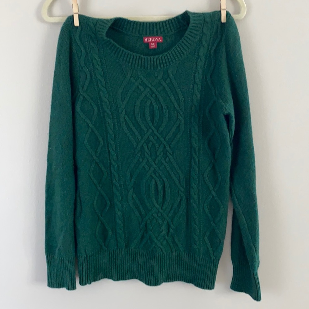 cable knit sweater